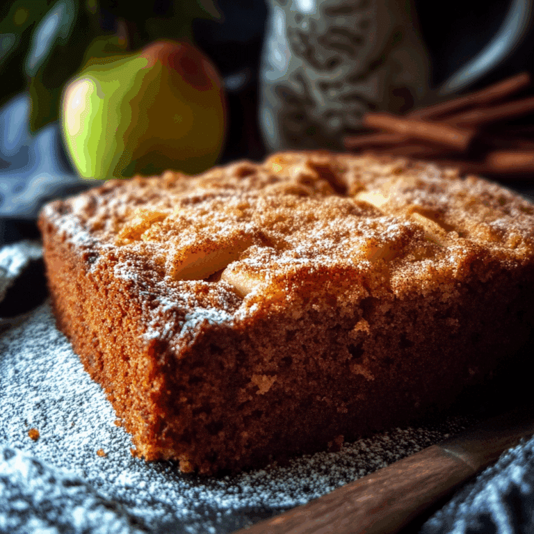 Apple Cake with Cinnamon & Nutmeg