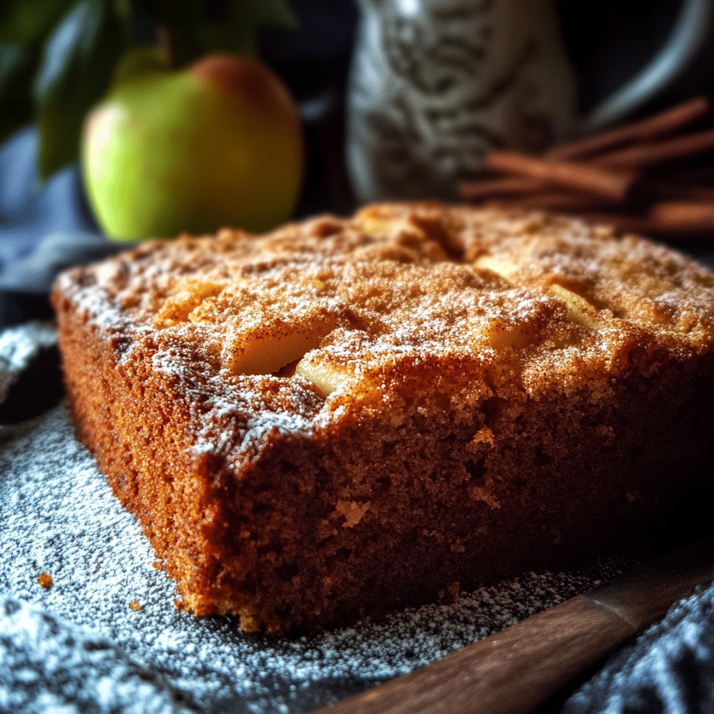 Apple Cake with Cinnamon & Nutmeg