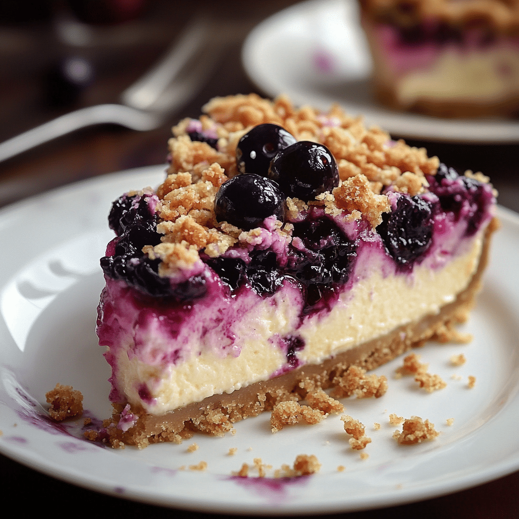 Blueberry Crumble Cheesecake