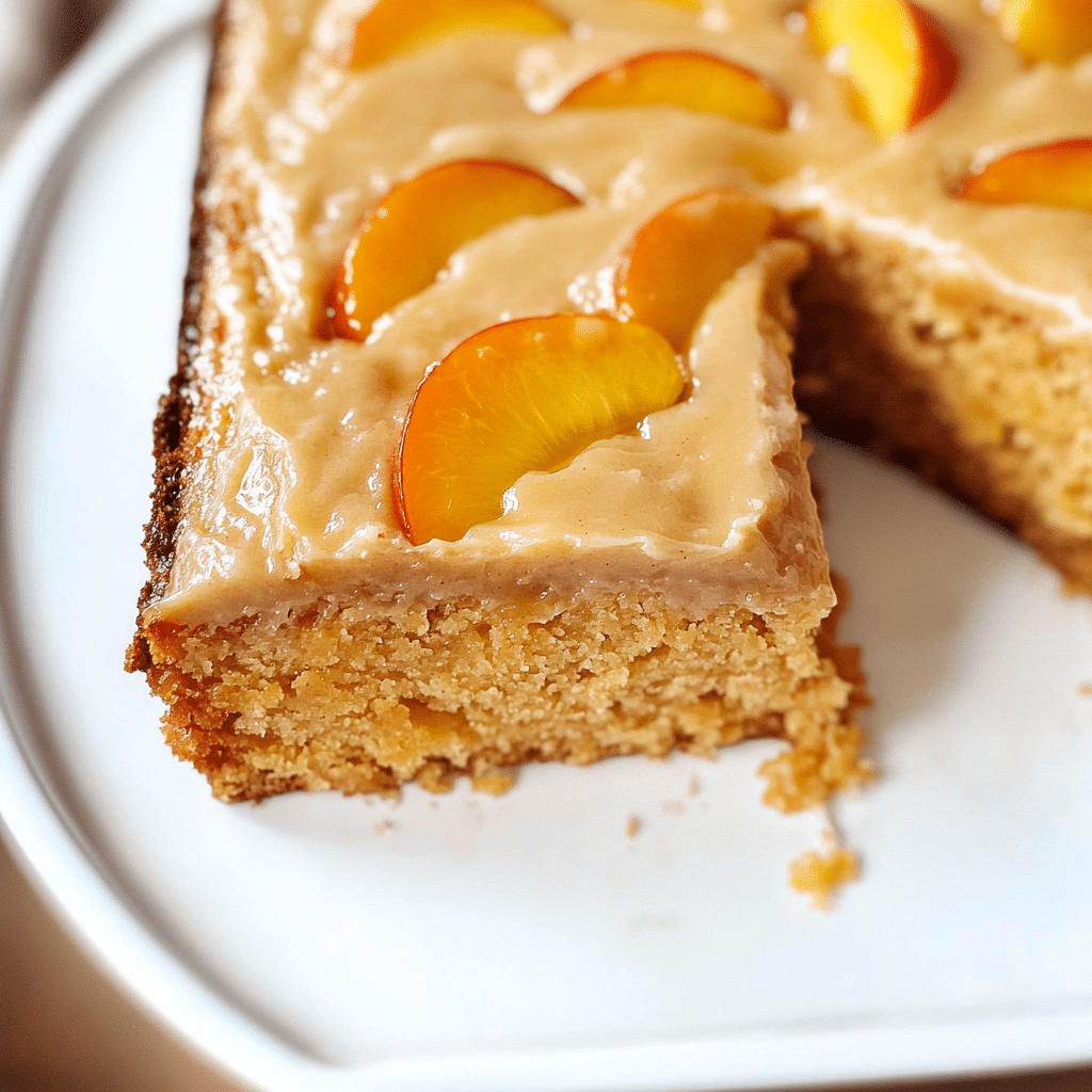 Brown Sugar Peach Cake