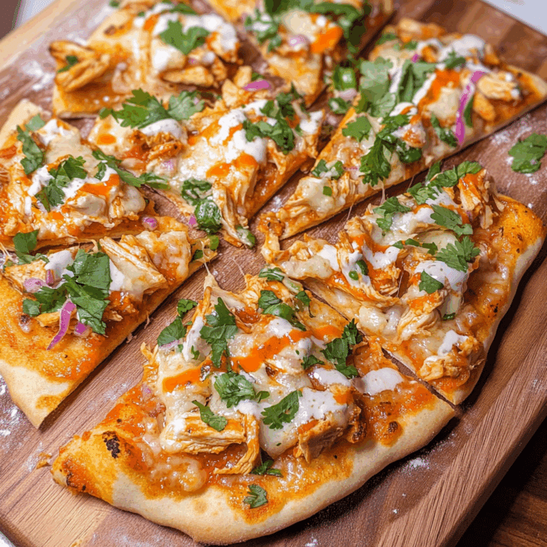 Buffalo Chicken Flatbread Pizza