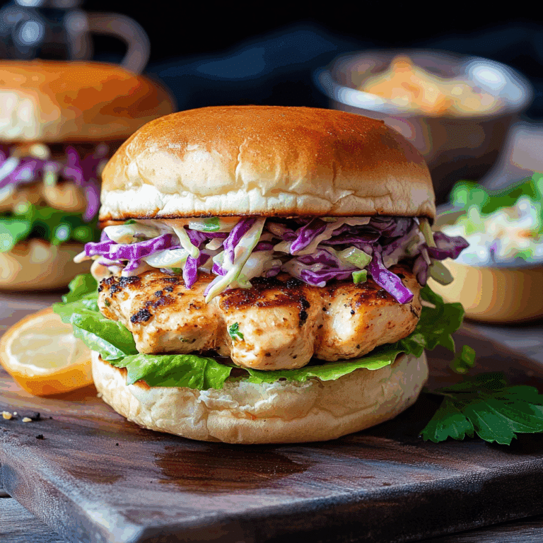 Chicken Burgers with Zesty Sauce