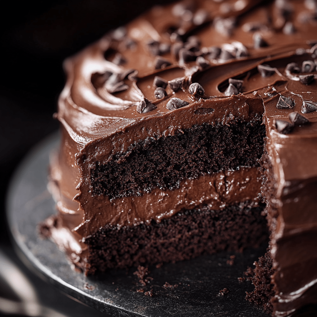 Chocolate Cake with Fudge Frosting