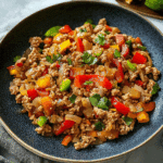 Ground Turkey Pepper Stir-Fry