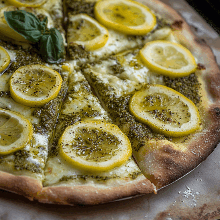 Lemon Pesto Pizza