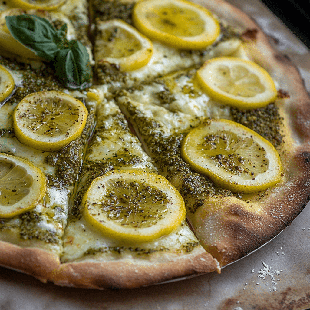 Lemon Pesto Pizza