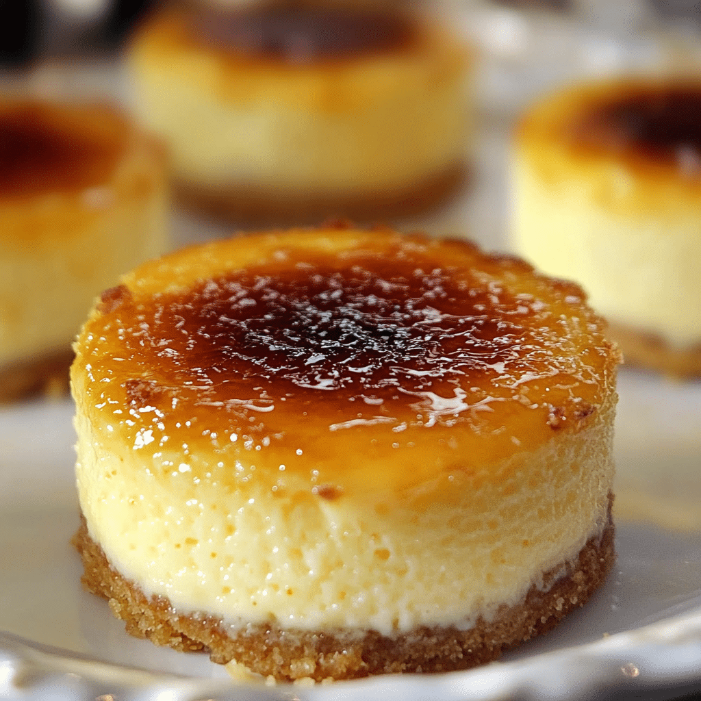 Mini Crème Brûlée Cheesecakes