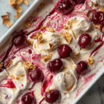 No-Churn Cherry Cheesecake Ice Cream