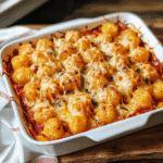Pizza Tater Tot Casserole