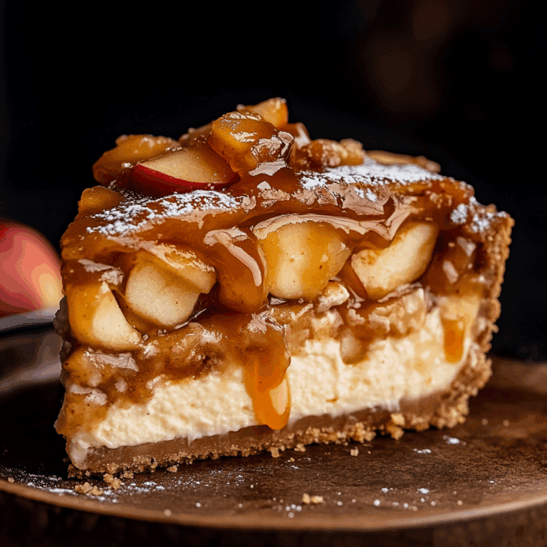 Salted Caramel Apple Pie Cheesecake