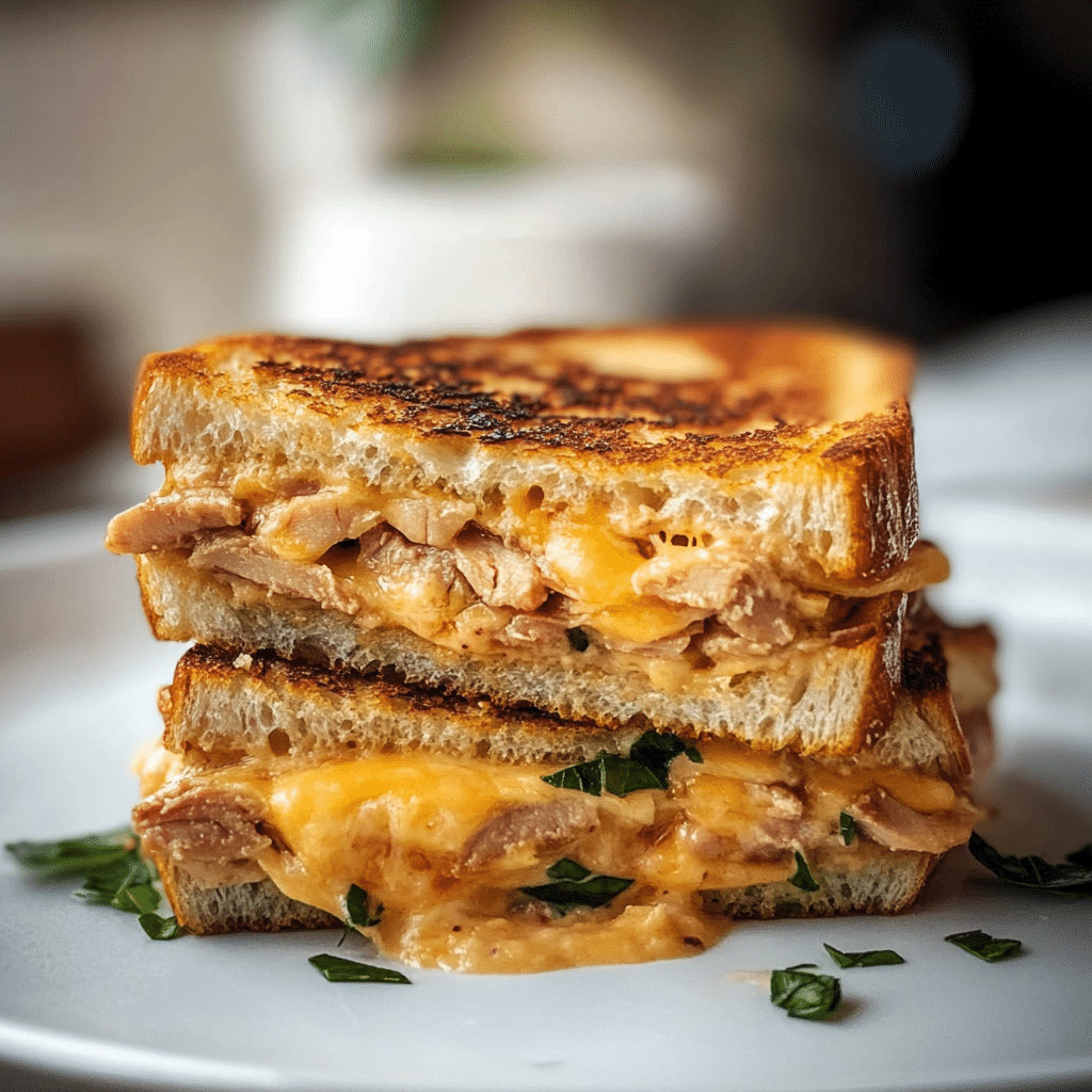 Tuna Melt with Cheddar Cheese