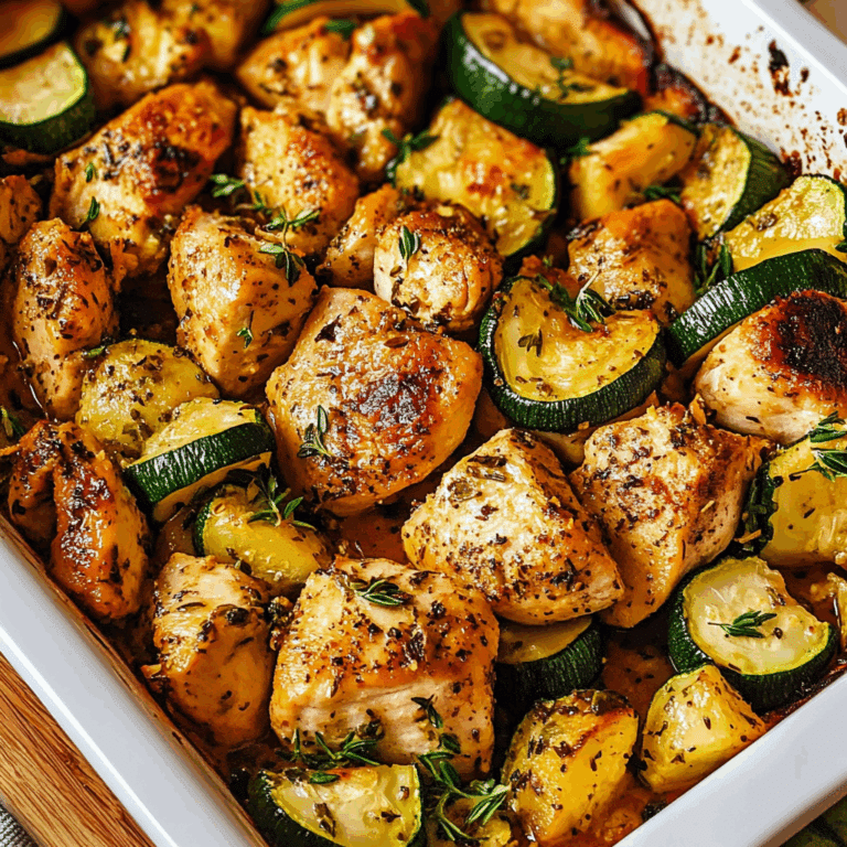 Baked Chicken with Zucchini