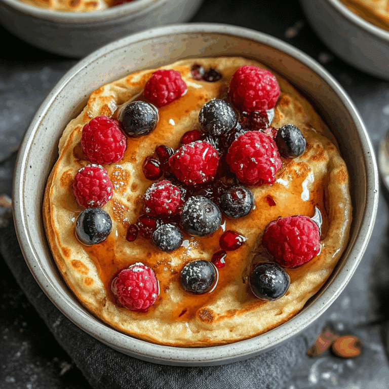 Baked Protein Pancake Bowls