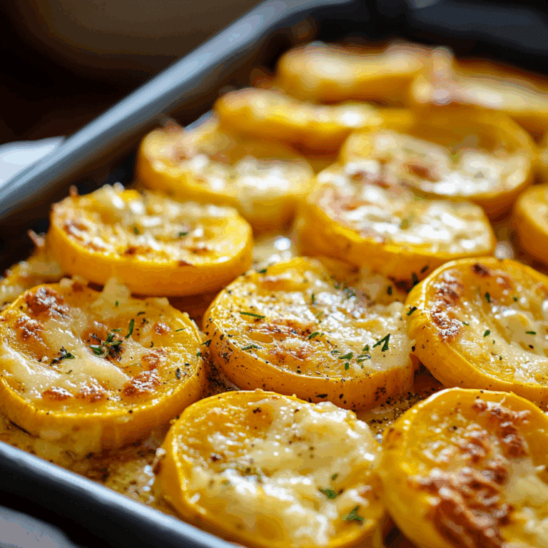 Baked Yellow Squash with Cheese