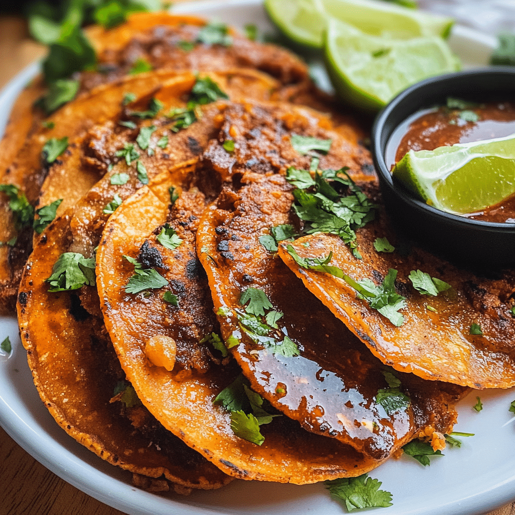 Birria Tacos with Savory Consomme