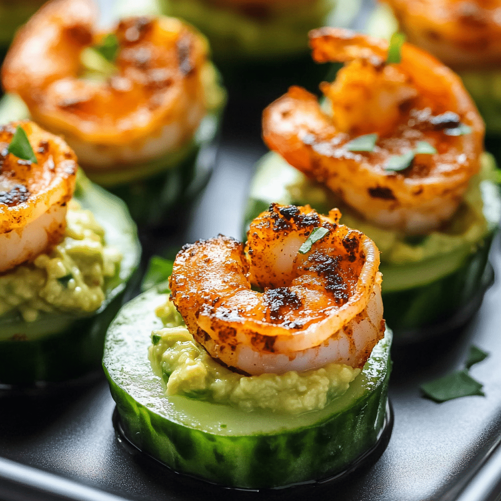 Blackened Shrimp Cucumber Bites