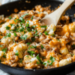Buffalo Turkey Cauliflower Skillet