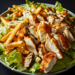 Chicken Caesar Salad with Fries
