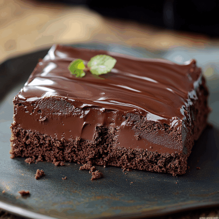 Cold Chocolate Fudge Cake
