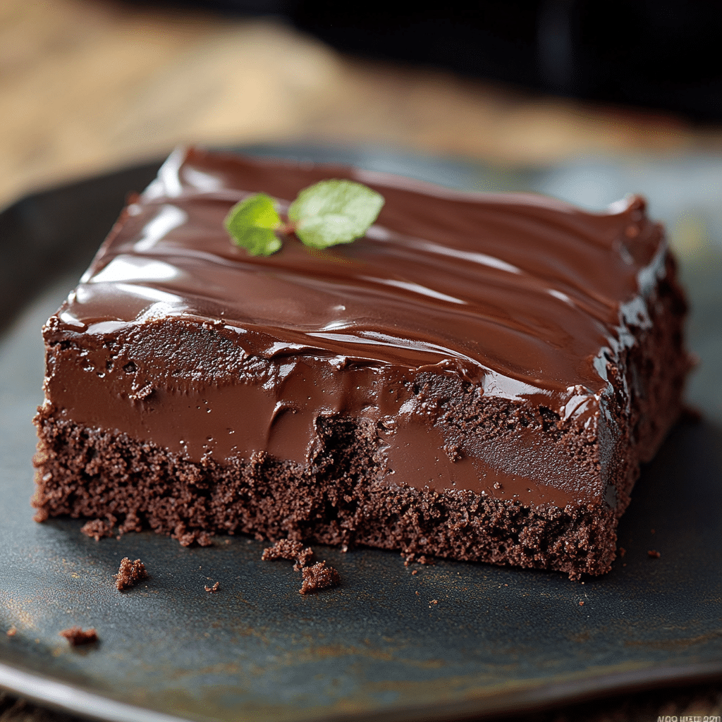 Cold Chocolate Fudge Cake