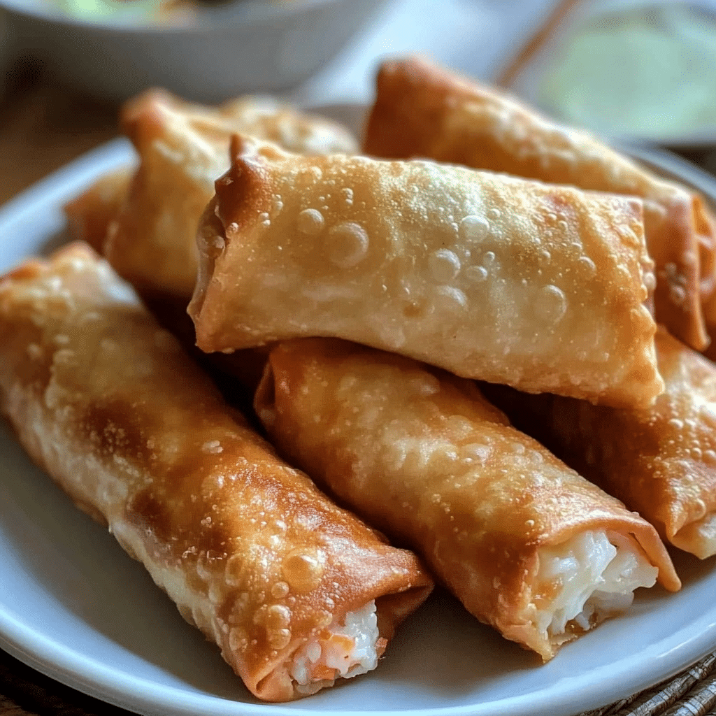 Crab Rangoon Egg Rolls