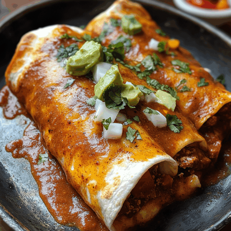 Creamy Chile Colorado Burritos