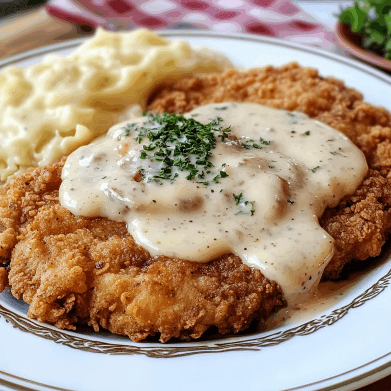 Crispy Buttermilk Chicken Fried Steak with Country Gravy