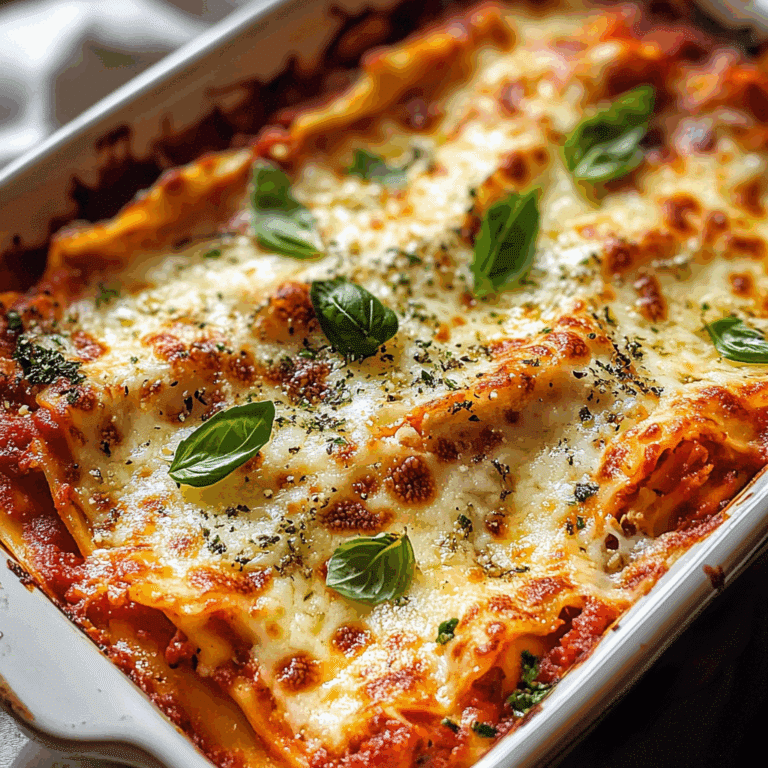 Famous Three-Cheese Lasagna