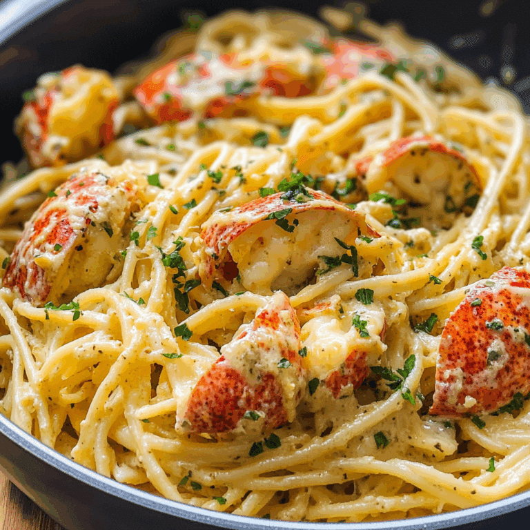 Garlic Butter Lobster Pasta Shells