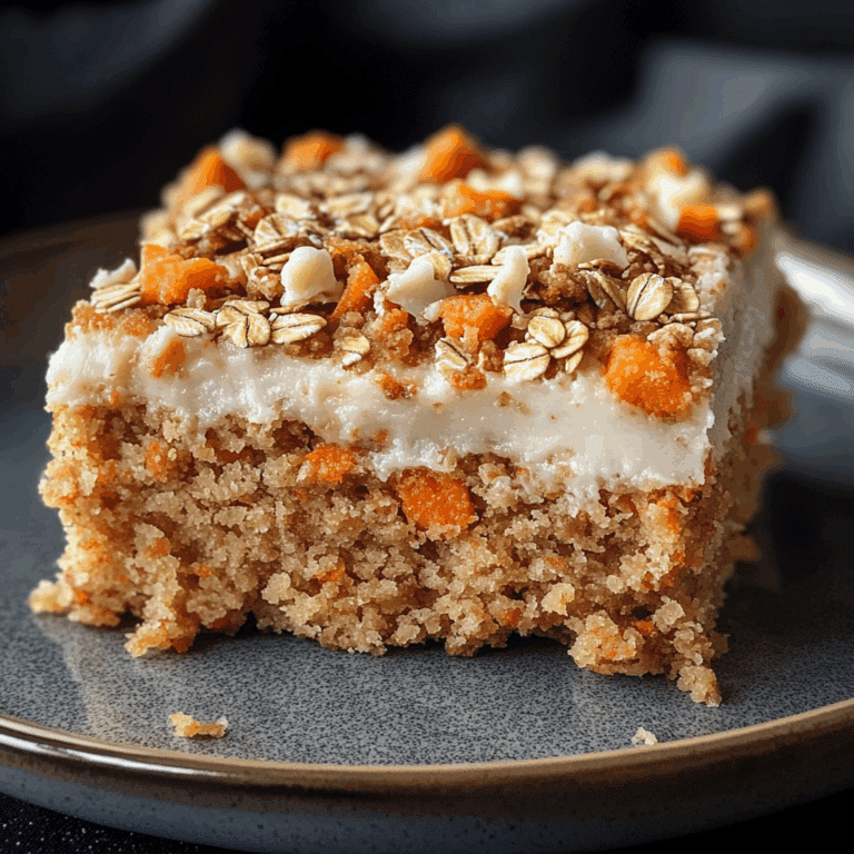 Gluten-Free Oatmeal Carrot Cake