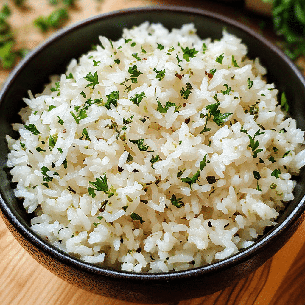 Herby Garlic Rice