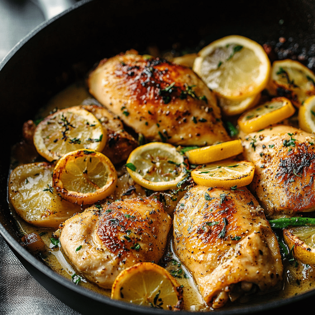 Lemon Garlic Butter Chicken Skillet
