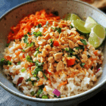 Rice Salad with Peanut Lime Dressing