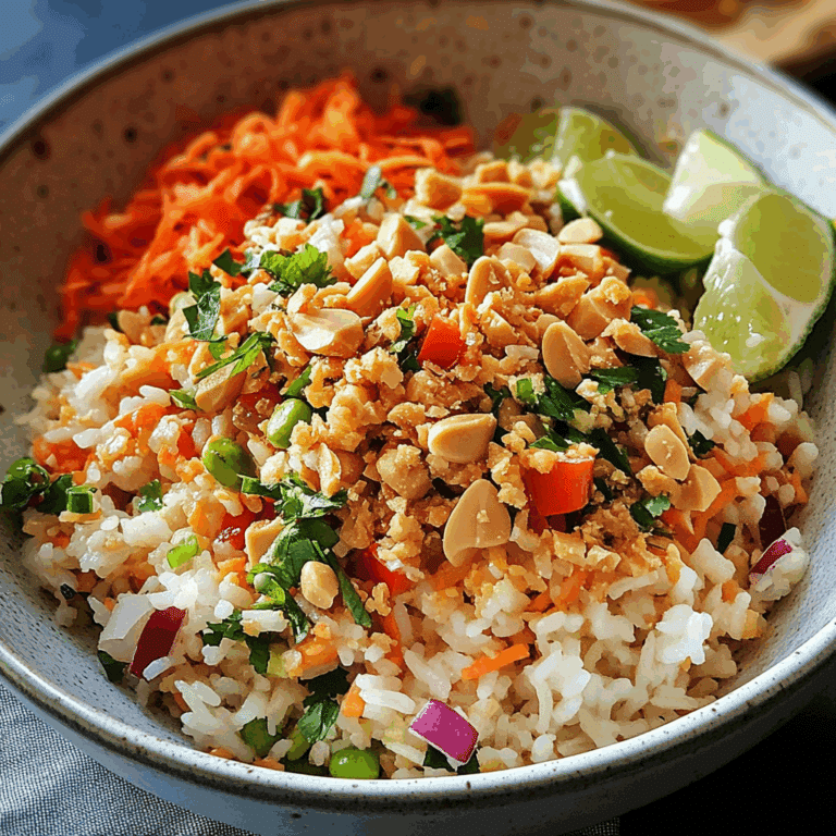Rice Salad with Peanut Lime Dressing