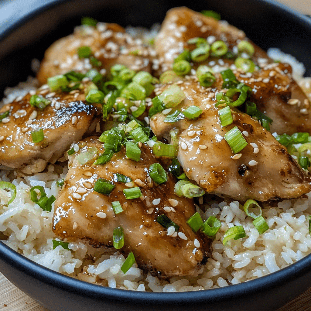 Soy Garlic Chicken and Rice