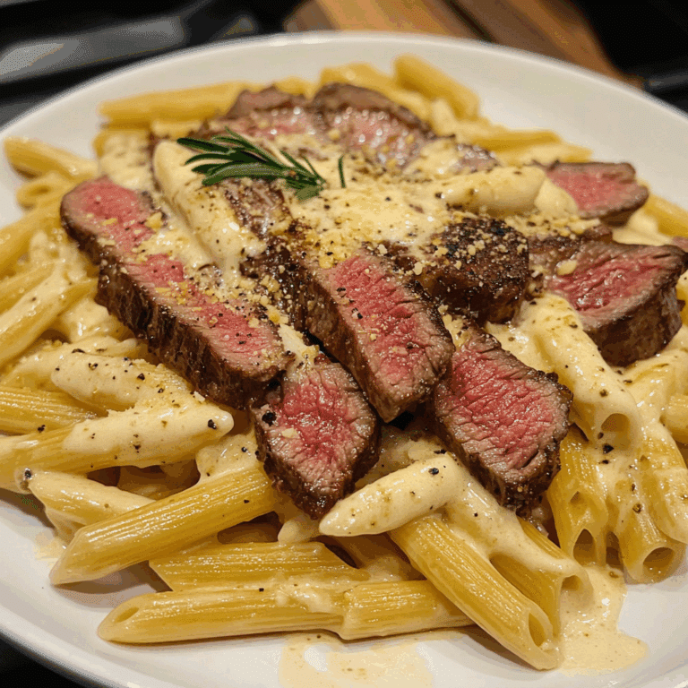 Steak Night Creamy Pasta