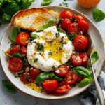 Tomato Burrata Salad with Toasted Bread