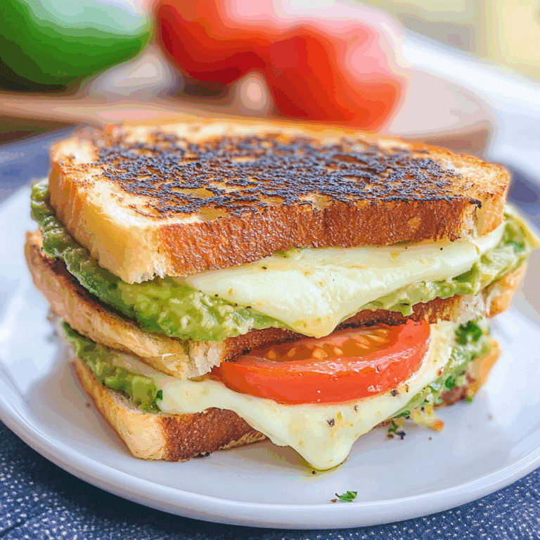 Avocado Mozzarella Tomato Grilled Cheese