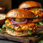 Bold Chipotle Cheddar Chicken Burgers