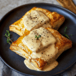 Chicken in Puff Pastry with Mustard Cream Sauce