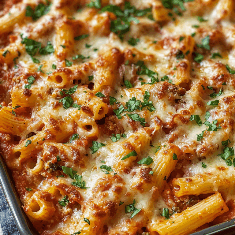 Classic Baked Ziti with Italian Flavors Recipe