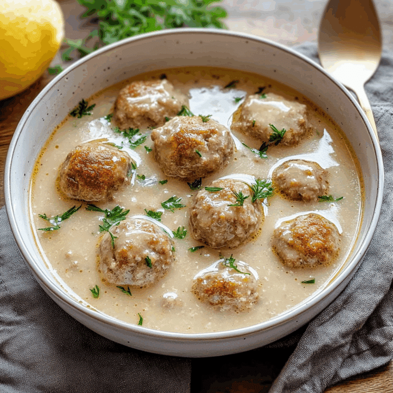 Cozy Swedish Meatball Soup