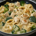 Creamy Chicken Tortellini with Broccoli