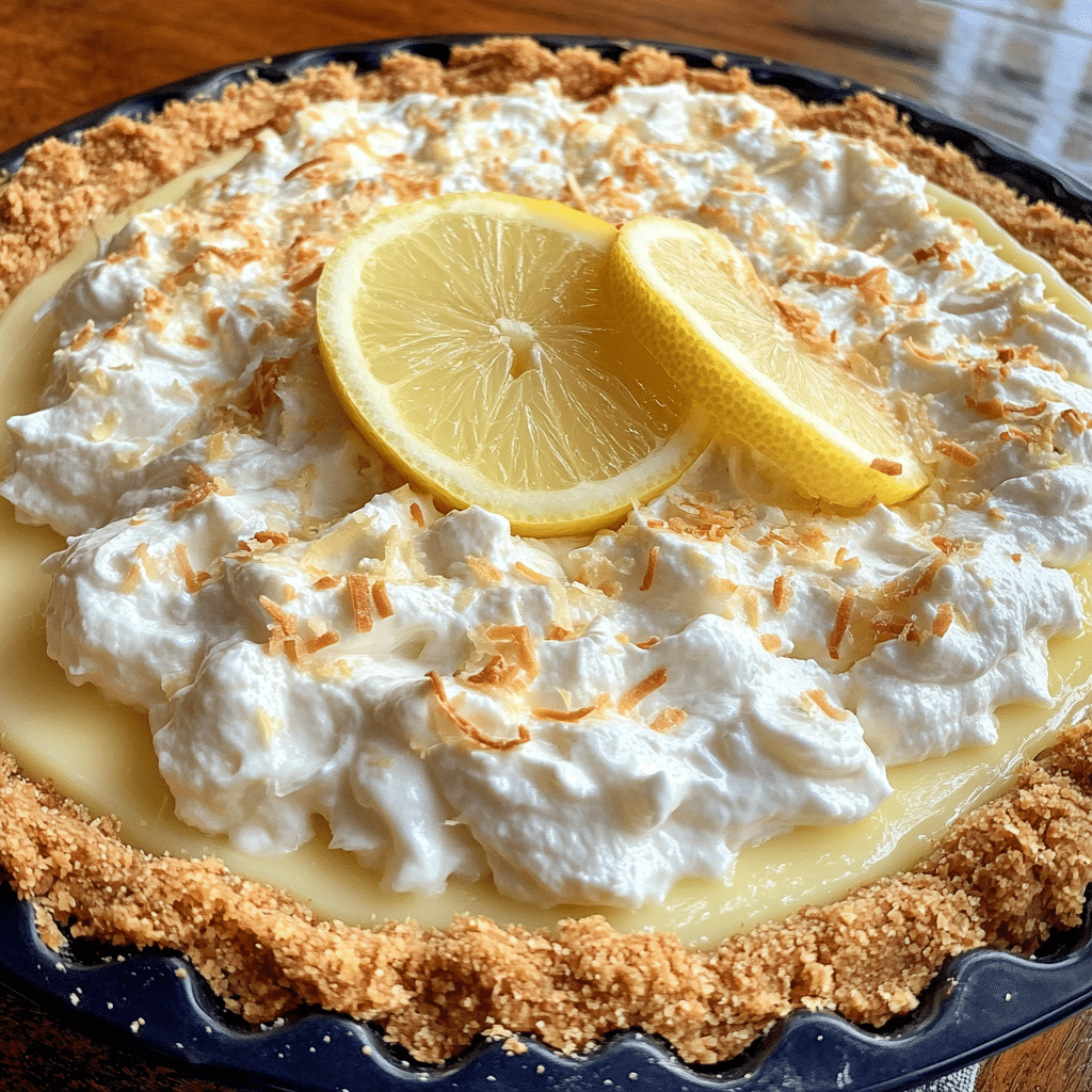 Creamy Coconut Lemon Pie