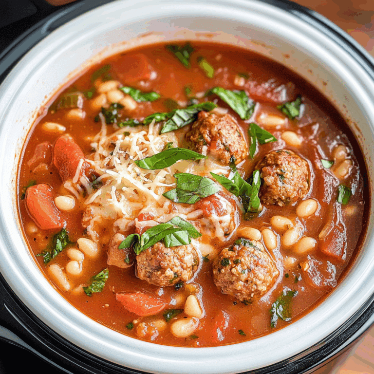 Crockpot Italian Meatball Soup