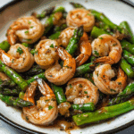 Garlic Shrimp & Asparagus Stir Fry