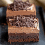 Layered Chocolate Mousse Brownies