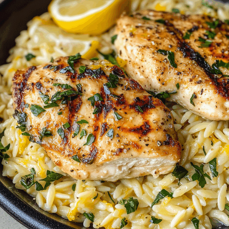 Lemon Chicken with Orzo
