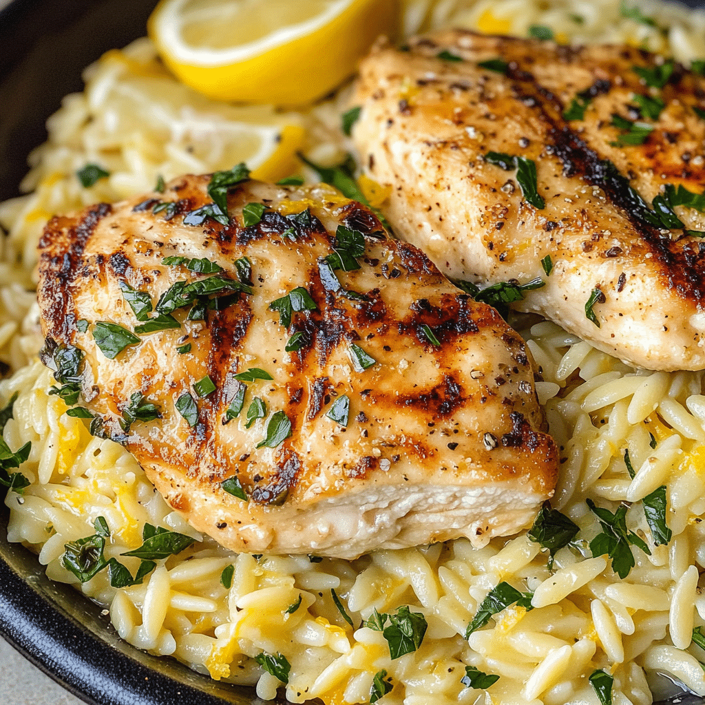 Lemon Chicken with Orzo