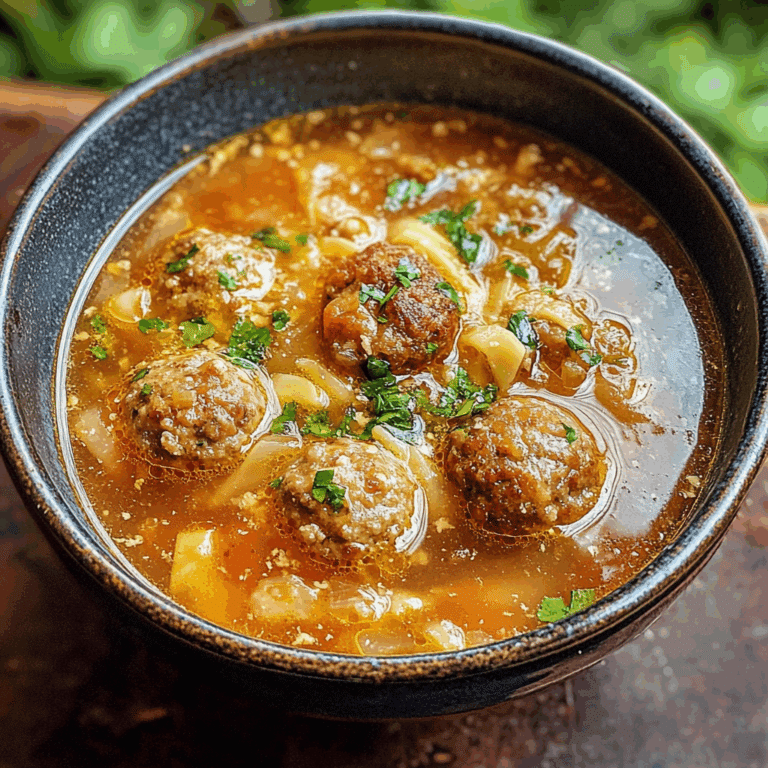 Meatball Soup Recipe